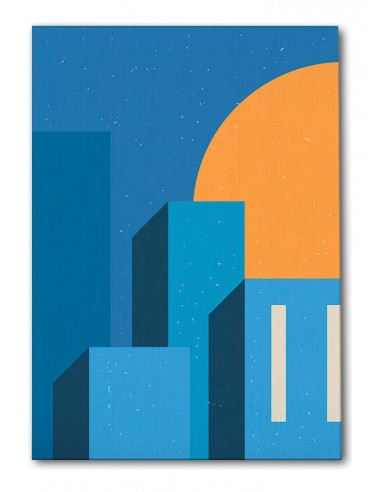 Cuadro Abstracto Arquitectura 35x50cm Lienzografía D0406