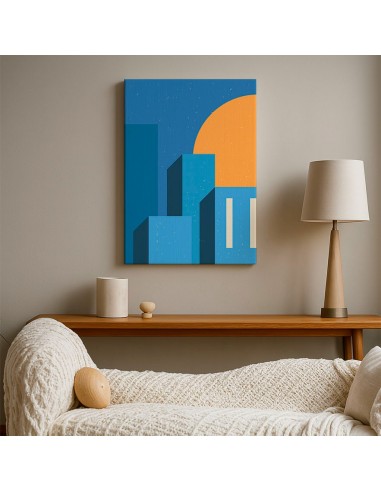 Cuadro Abstracto Arquitectura 35x50cm Lienzografía D0406