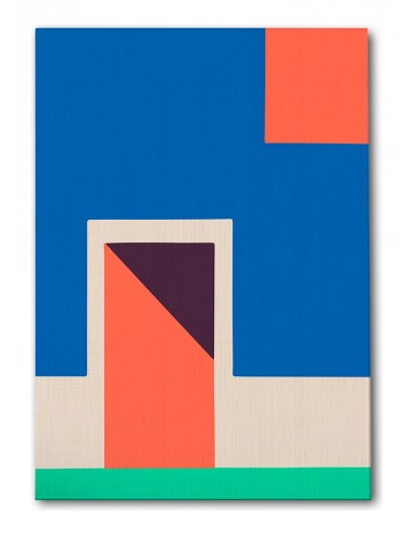 Cuadro Abstracto Arquitectura 35x50cm Lienzografía D0410