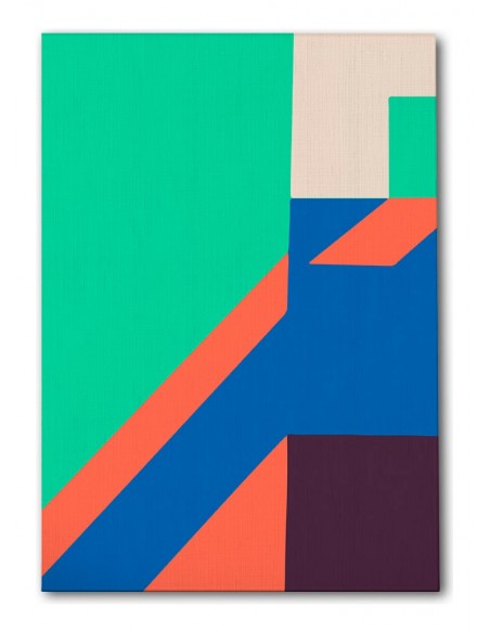 Cuadro Abstracto Arquitectura 35x50cm Lienzografía D0411