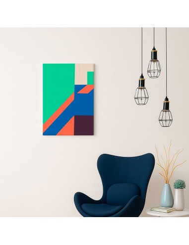 Cuadro Abstracto Arquitectura 35x50cm Lienzografía D0411
