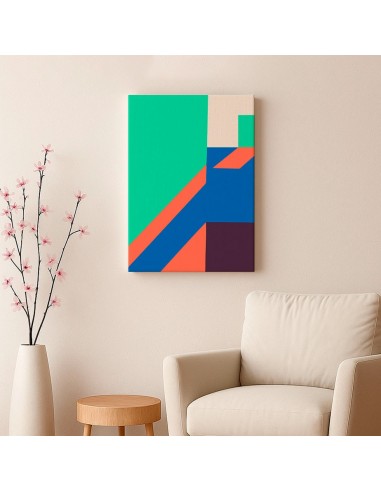 Cuadro Abstracto Arquitectura 35x50cm Lienzografía D0411