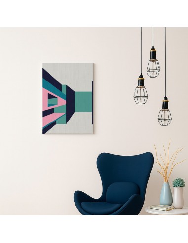 Cuadro Abstracto Arquitectura 35x50cm Lienzografía D0412