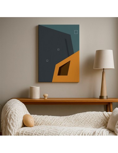 Cuadro Abstracto Arquitectura 35x50cm Lienzografía D0415