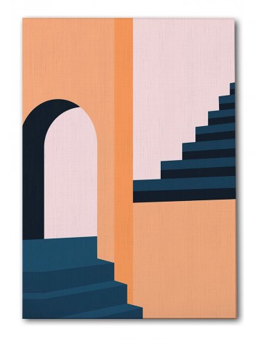 Cuadro Abstracto Arquitectura 35x50cm Lienzografía D0420