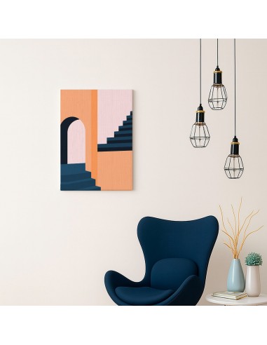 Cuadro Abstracto Arquitectura 35x50cm Lienzografía D0420