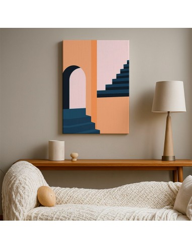 Cuadro Abstracto Arquitectura 35x50cm Lienzografía D0420