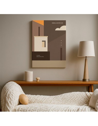 Cuadro Abstracto Arquitectura 35x50cm Lienzografía D0425