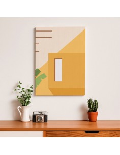 Cuadro Abstracto Arquitectura 35x50cm Lienzografía D0426 2