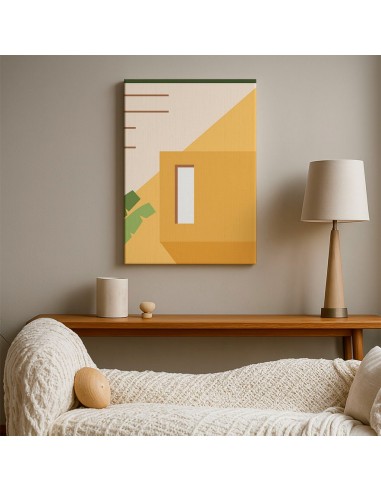 Cuadro Abstracto Arquitectura 35x50cm Lienzografía D0426