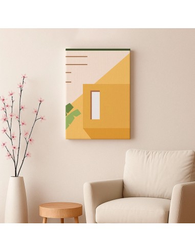 Cuadro Abstracto Arquitectura 35x50cm Lienzografía D0426