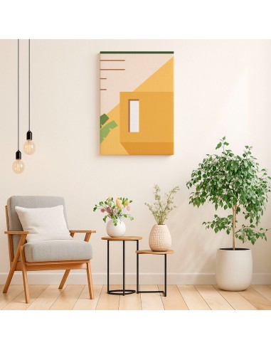 Cuadro Abstracto Arquitectura 35x50cm Lienzografía D0426