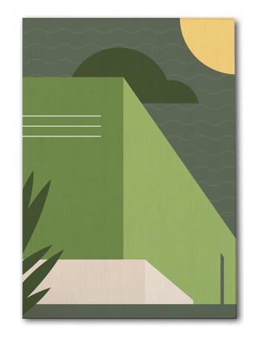 Cuadro Abstracto Arquitectura 35x50cm Lienzografía D0427