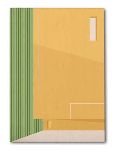 Cuadro Abstracto Arquitectura 35x50cm Lienzografía D0428