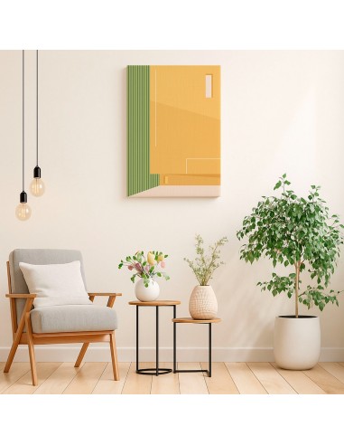 Cuadro Abstracto Arquitectura 35x50cm Lienzografía D0428