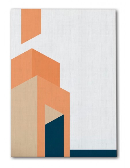 Cuadro Abstracto Arquitectura 35x50cm Lienzografía D0429