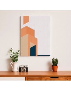 Cuadro Abstracto Arquitectura 35x50cm Lienzografía D0429 2