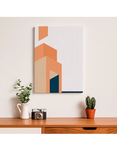 Cuadro Abstracto Arquitectura 35x50cm Lienzografía D0429
