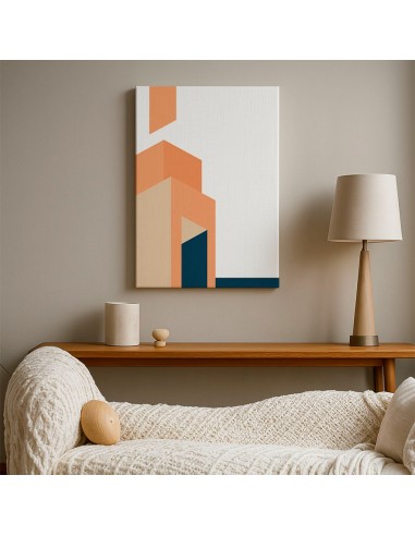 Cuadro Abstracto Arquitectura 35x50cm Lienzografía D0429