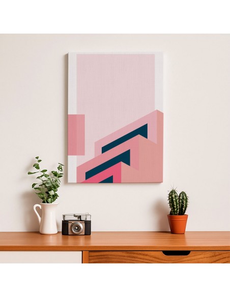 Cuadro Abstracto Arquitectura 35x50cm Lienzografía D0430