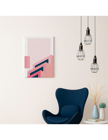 Cuadro Abstracto Arquitectura 35x50cm Lienzografía D0430
