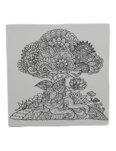 Cuadro En Lienzo Para Pintar Mandala Arbol De La Selva