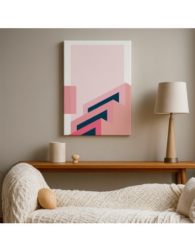Cuadro Abstracto Arquitectura 35x50cm Lienzografía D0430