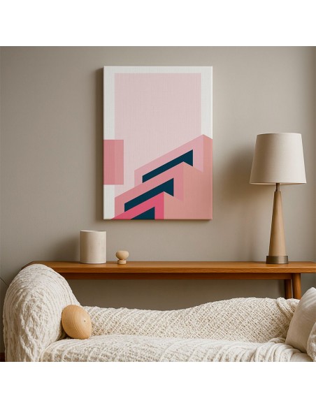 Cuadro Abstracto Arquitectura 35x50cm Lienzografía D0430