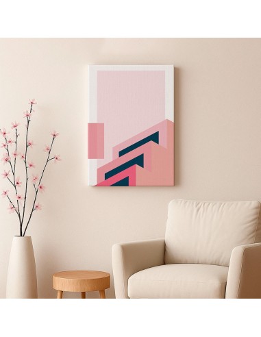 Cuadro Abstracto Arquitectura 35x50cm Lienzografía D0430