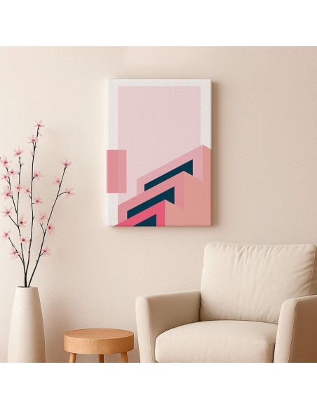 Cuadro Abstracto Arquitectura 35x50cm Lienzografía D0430