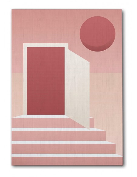 Cuadro Abstracto Arquitectura 35x50cm Lienzografía D0432