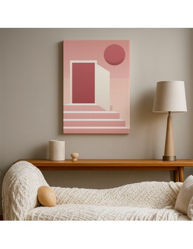 Cuadro Abstracto Arquitectura 35x50cm Lienzografía D0432