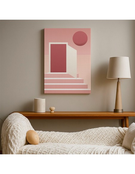 Cuadro Abstracto Arquitectura 35x50cm Lienzografía D0432