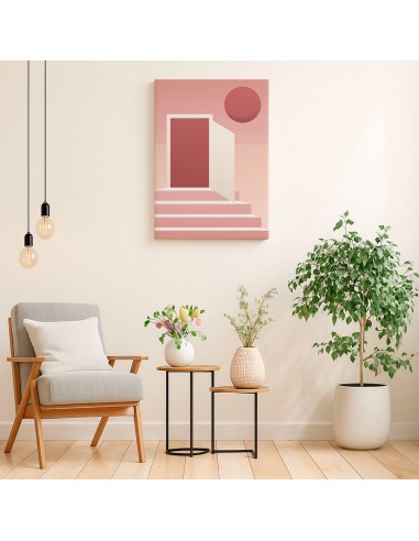 Cuadro Abstracto Arquitectura 35x50cm Lienzografía D0432