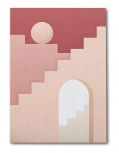 Cuadro Abstracto Arquitectura 35x50cm Lienzografía D0433