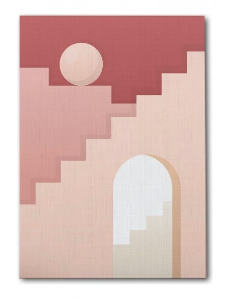 Cuadro Abstracto Arquitectura 35x50cm Lienzografía D0433