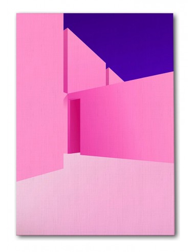 Cuadro Abstracto Arquitectura 35x50cm Lienzografía D0434