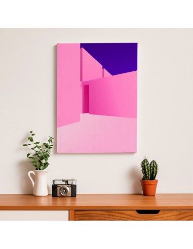 Cuadro Abstracto Arquitectura 35x50cm Lienzografía D0434