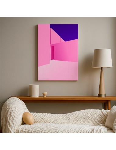 Cuadro Abstracto Arquitectura 35x50cm Lienzografía D0434