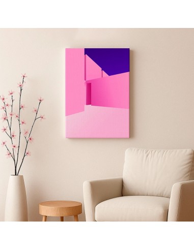 Cuadro Abstracto Arquitectura 35x50cm Lienzografía D0434