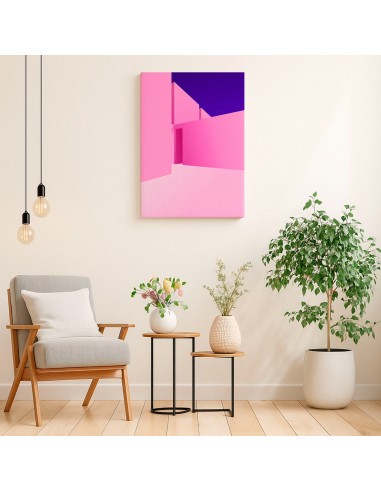 Cuadro Abstracto Arquitectura 35x50cm Lienzografía D0434