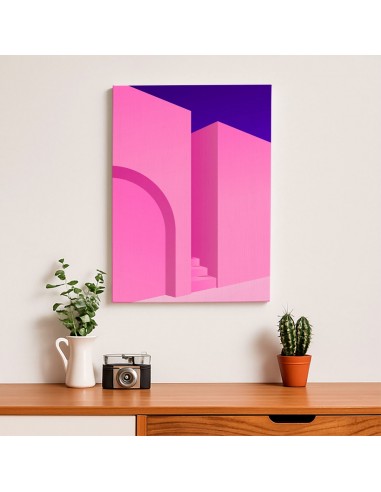 Cuadro Abstracto Arquitectura 35x50cm Lienzografía D0435