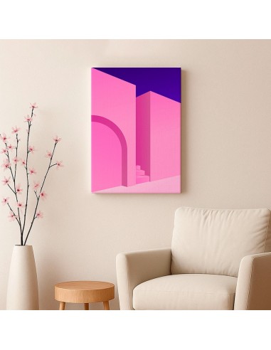 Cuadro Abstracto Arquitectura 35x50cm Lienzografía D0435