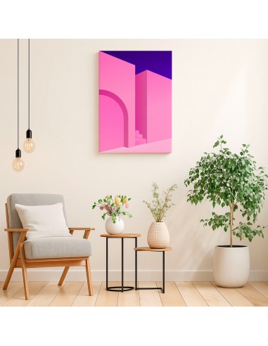 Cuadro Abstracto Arquitectura 35x50cm Lienzografía D0435