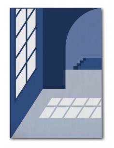 Cuadro Abstracto Arquitectura 35x50cm Lienzografía D0436