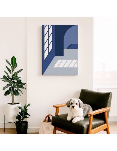 Cuadro Abstracto Arquitectura 35x50cm Lienzografía D0436