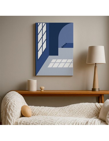 Cuadro Abstracto Arquitectura 35x50cm Lienzografía D0436