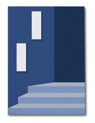 Cuadro Abstracto Arquitectura 35x50cm Lienzografía D0437