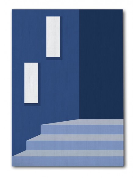 Cuadro Abstracto Arquitectura 35x50cm Lienzografía D0437