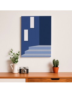 Cuadro Abstracto Arquitectura 35x50cm Lienzografía D0437 2